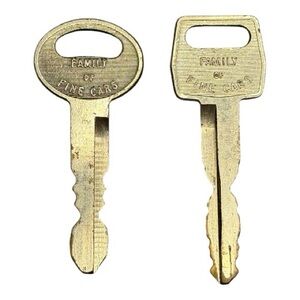 Set of 2 Vintage Ford Car Keys Family of Fine Cars